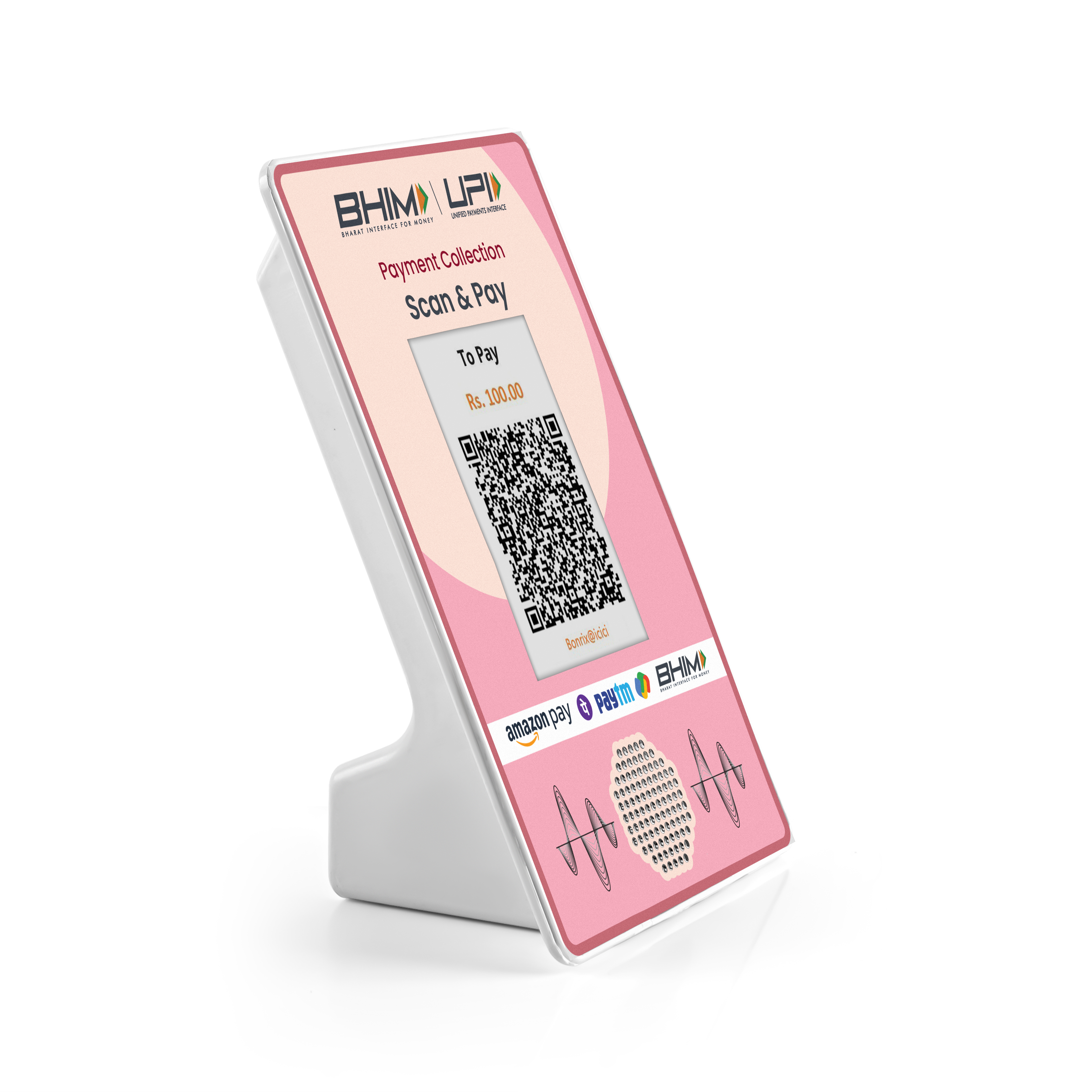 WiFi-powered payment terminal for dynamic QR