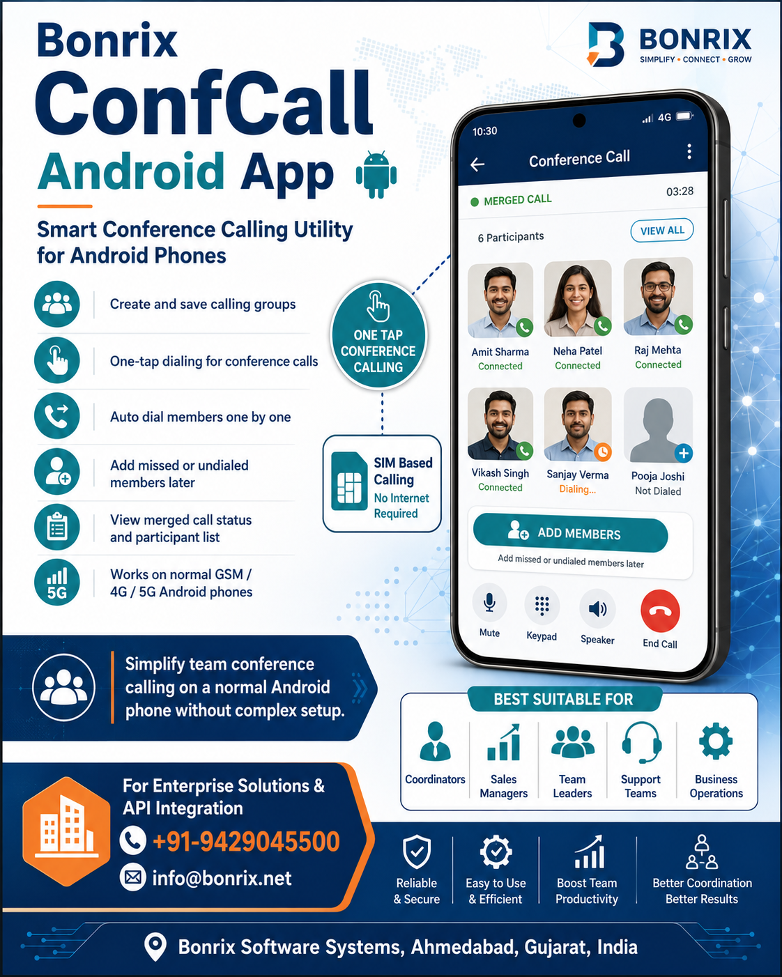 Bonrix ConfCall Android App