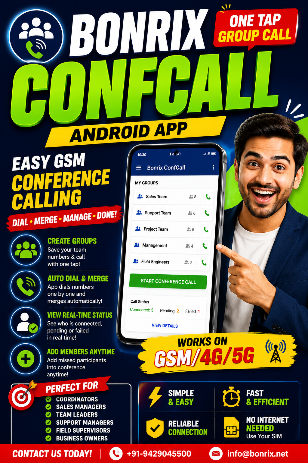 Bonrix ConfCall Android App