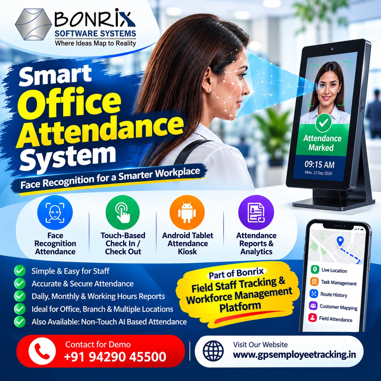 Bonrix Office Attendance System
                                      
