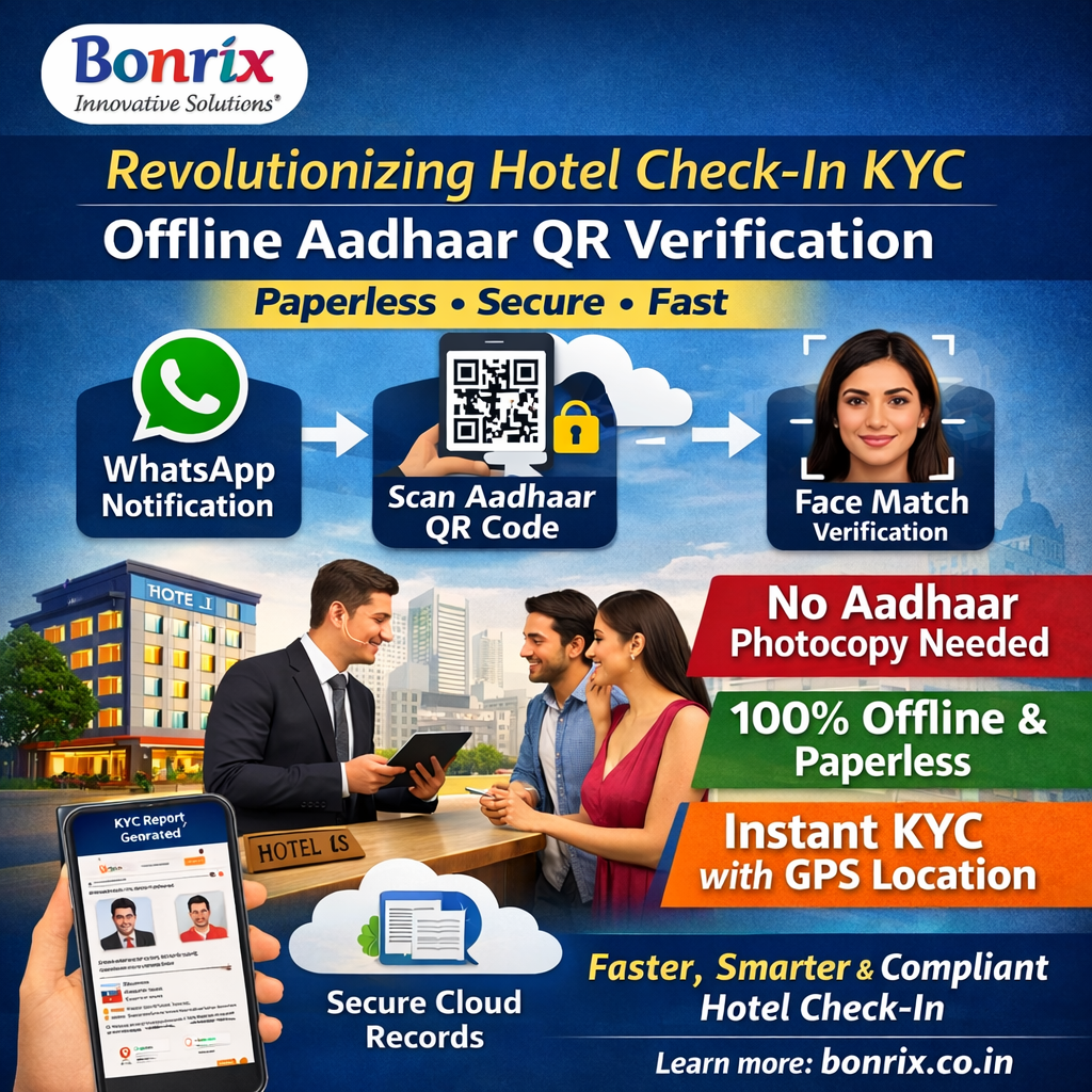 Bonrix Aadhaar QR Mobile App for Offline Attendance & Identity Verification