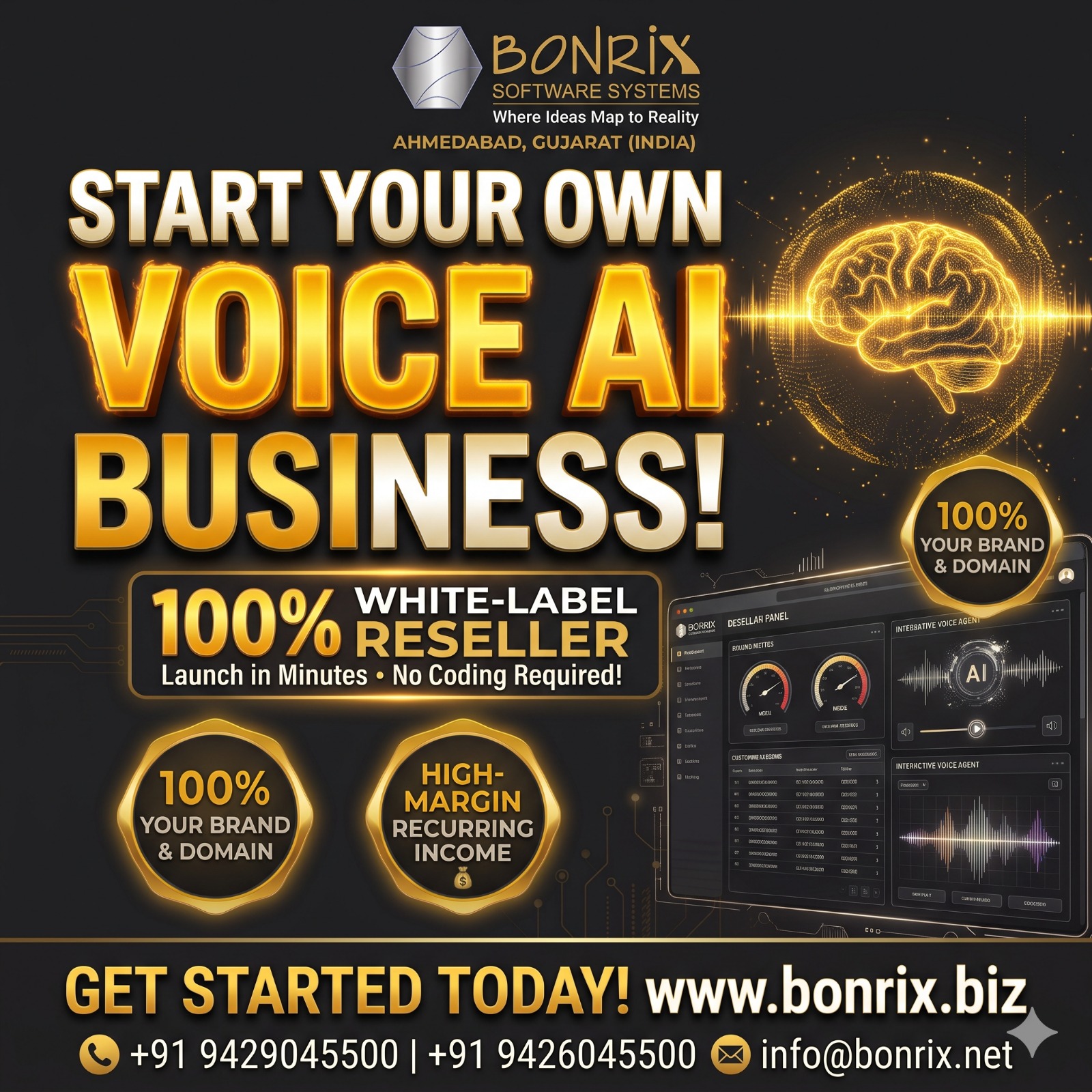 Bonrix Voice AI Reseller panel