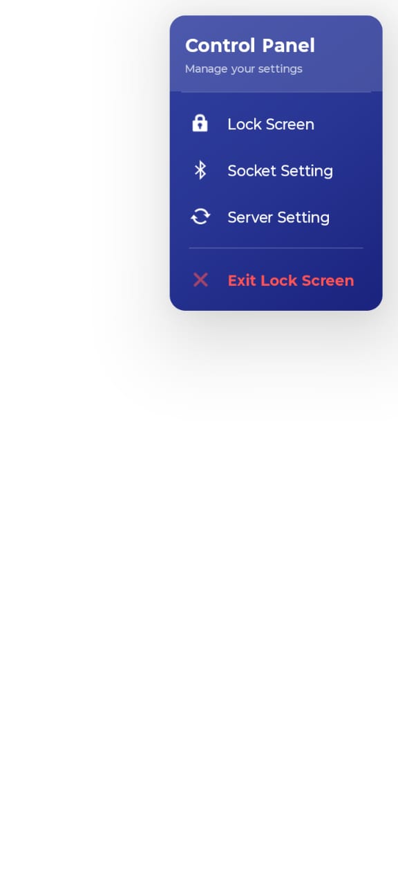 control panel