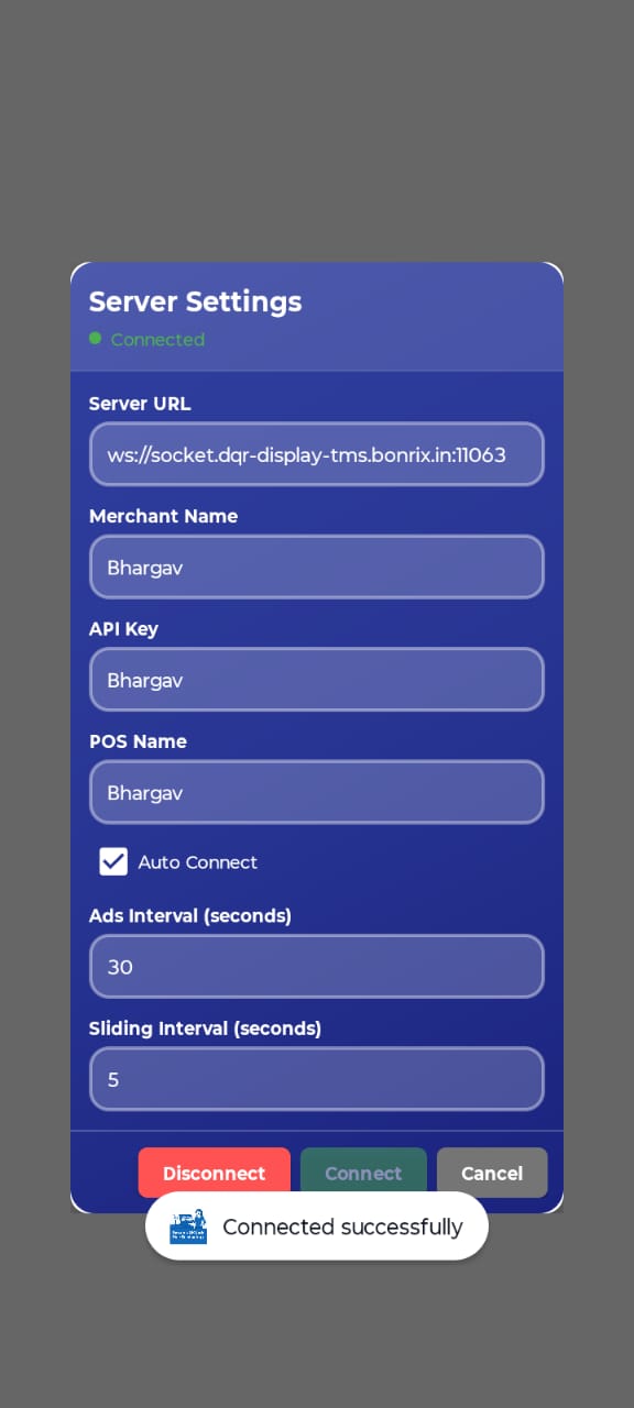 Server setting