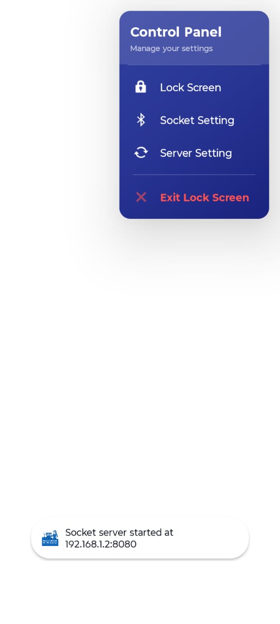 control panel