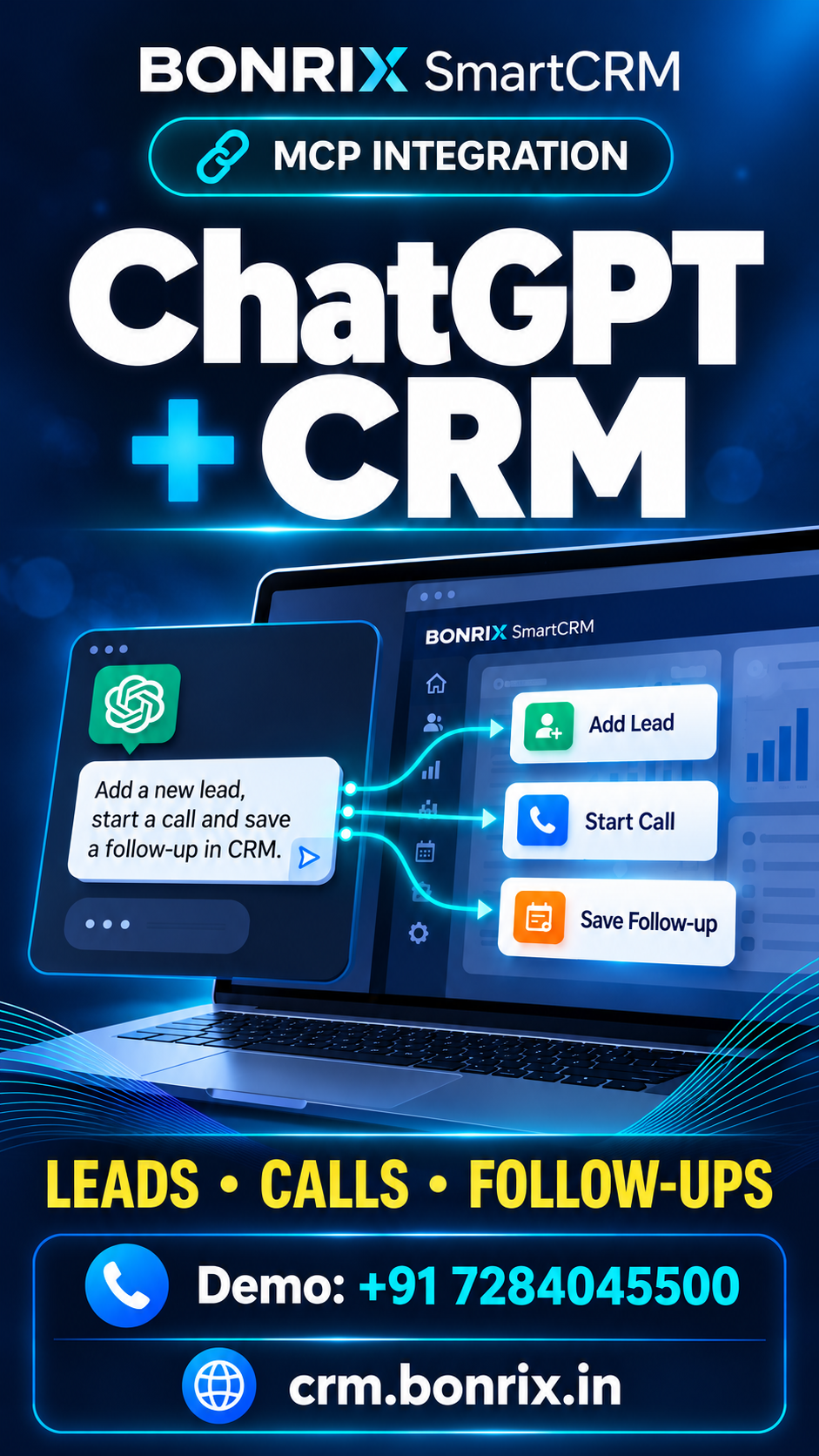 Bonrix SmartCRM with ChatGPT and MCP