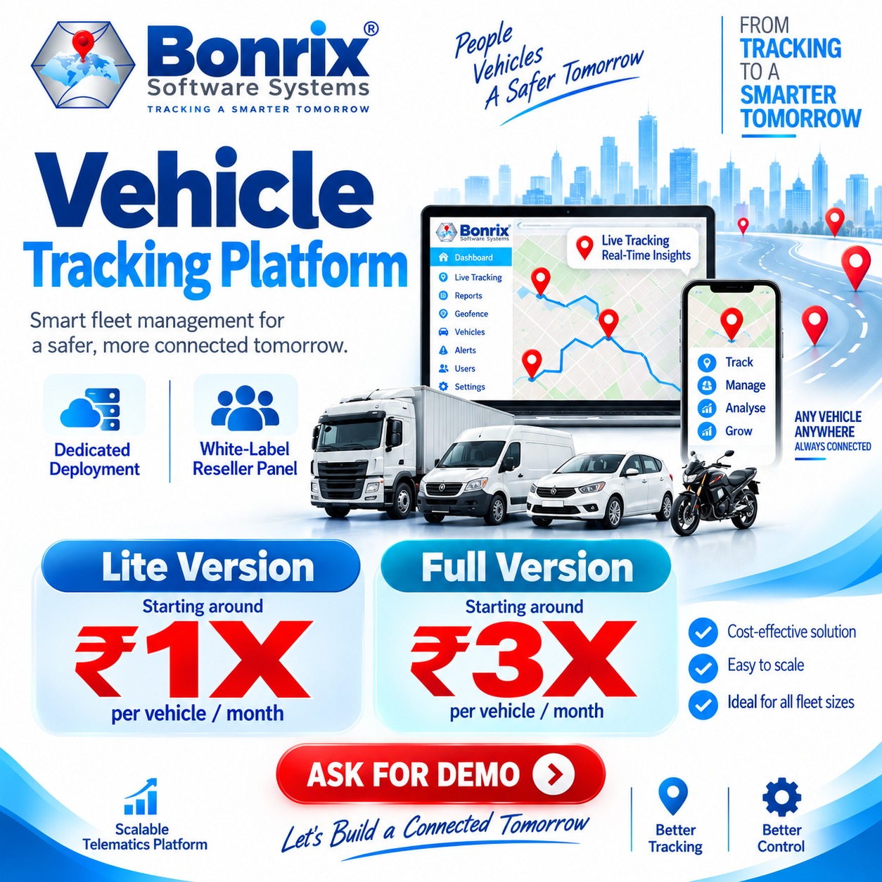 Bonrix Vehicle Tracking Platform: Your Complete GPS, Fleet & Telematics Solution
