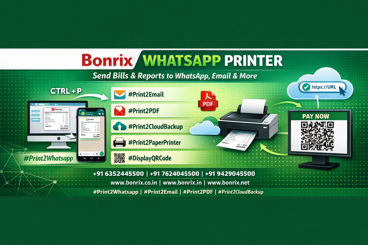 Bonrix WhatsApp Printer Virtual Driver Interface with Tally Integration