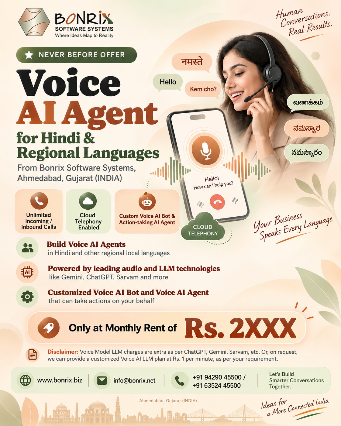 Bonrix Voice AI Agent