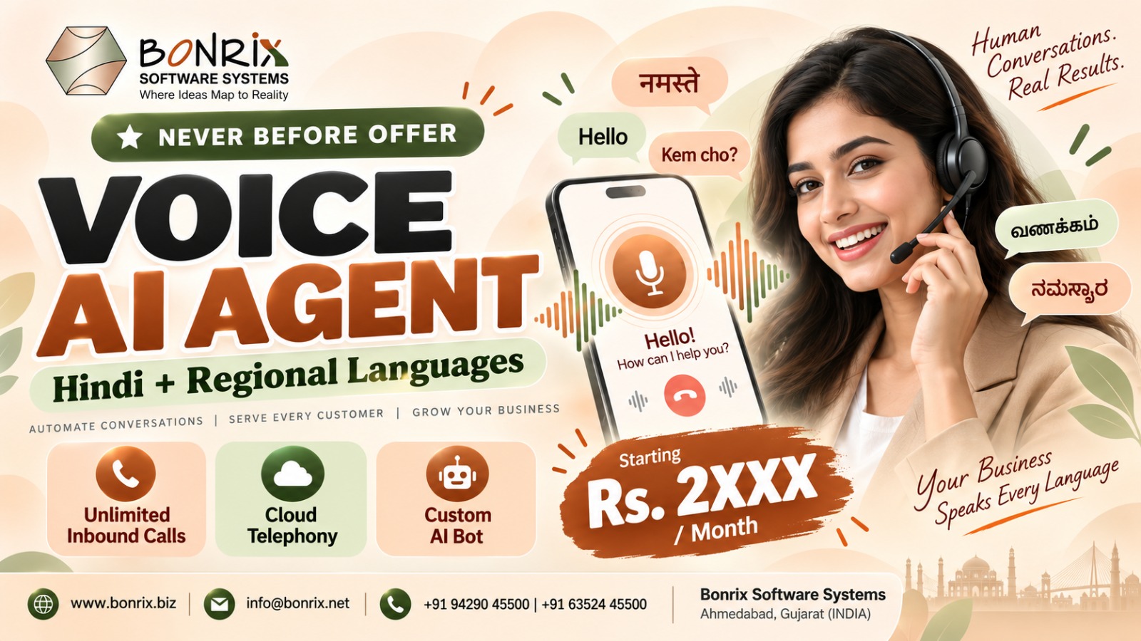 Bonrix Voice AI Agent