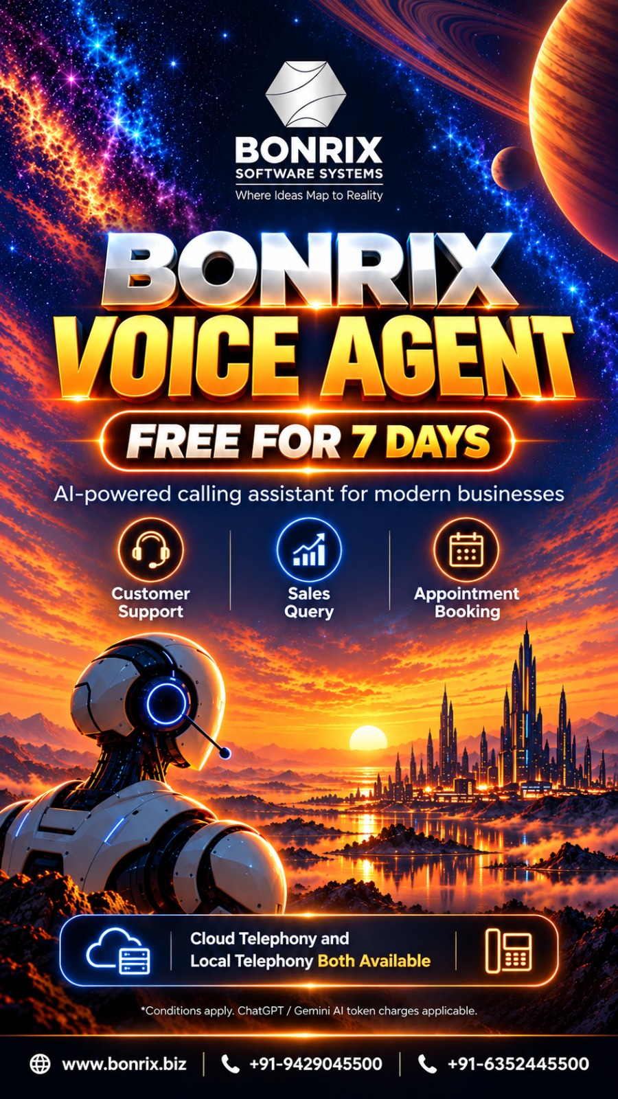 Bonrix Voice AI Agent Demo